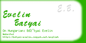 evelin batyai business card